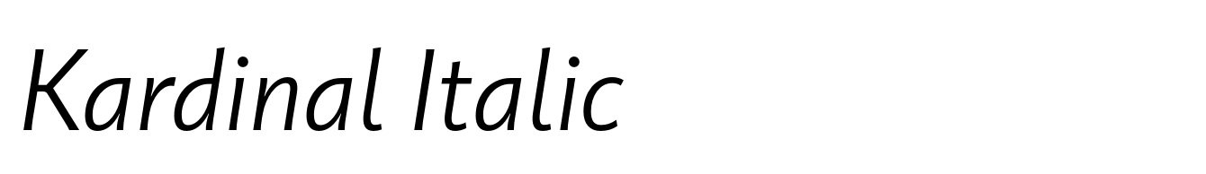 Kardinal Italic